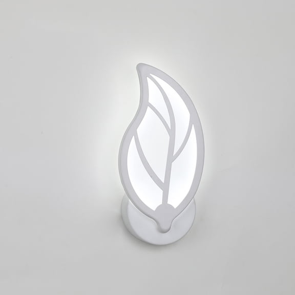 LOLIPPYY Modern White Wall Lamp for Indoor Decoration with AntiReflective Lampshade and High Light Transmittance, Acrylic, 12W