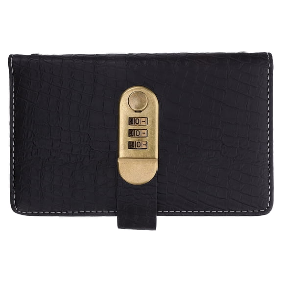 LOLIPPYY Money Saving Challenge Binder with Lock Black Cover 100 Slots Cash Organizer