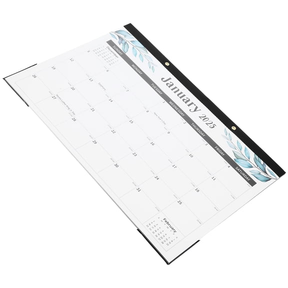 LOLIPPYY Monthly Hanging Wall Calendar with Clear PVC Cover and Rounded Corners, Perfect for Home Organization