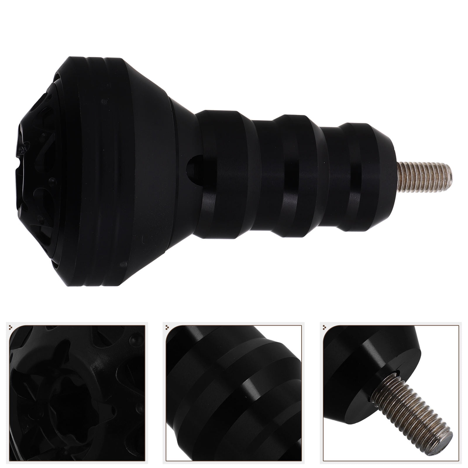 LOLIPPYY Black Aluminum Motorcycle Frame Sliders Robust Material ...
