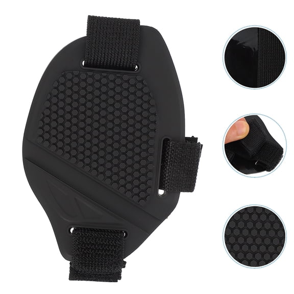 LOLIPPYY Motorcycle Gear Shift Pad Soft Motorcycle Motorbike Shift Pad Black Rubber Shoe Protection 1Set
