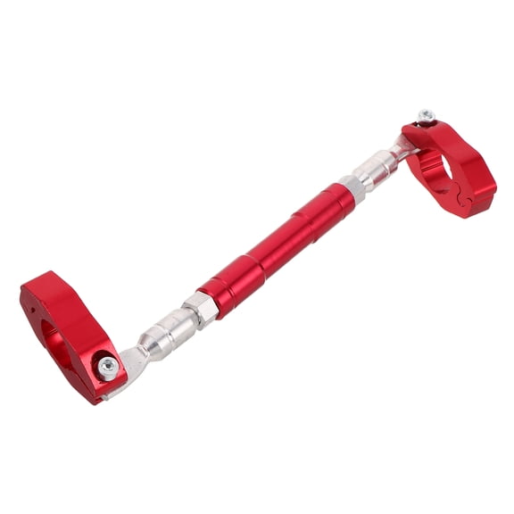 LOLIPPYY Motorcycle Handlebar Reinforcement Bar in Red Aluminum Alloy with Shock Absorption and Adjustable Fit