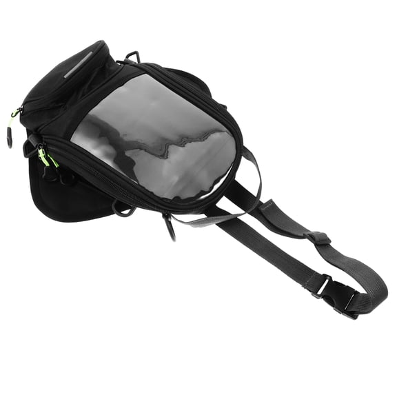 LOLIPPYY Motorcycle Pouch Black Oxford Cloth For Outdoor Activities 1Pcs