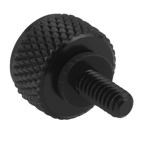LOLIPPYY Motorcycle Rear Seat Bolt Screw Black Alloy Slotted Quick Release Fastener No Tool Needed