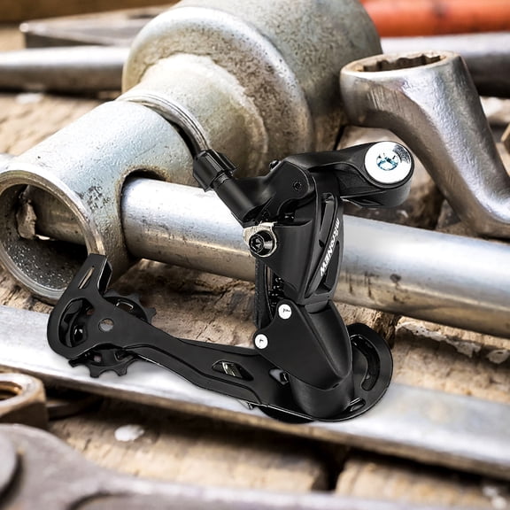 LOLIPPYY Mountain Bike Rear Derailleur Black 7 Speed Compatible Bicycle Gear Part Easy Installation Quiet Shift