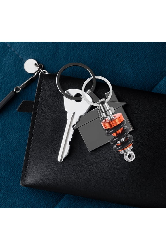 Mountain Bike Shock Absorber Keychain Aluminum Multi Sleek Design 1Pack
