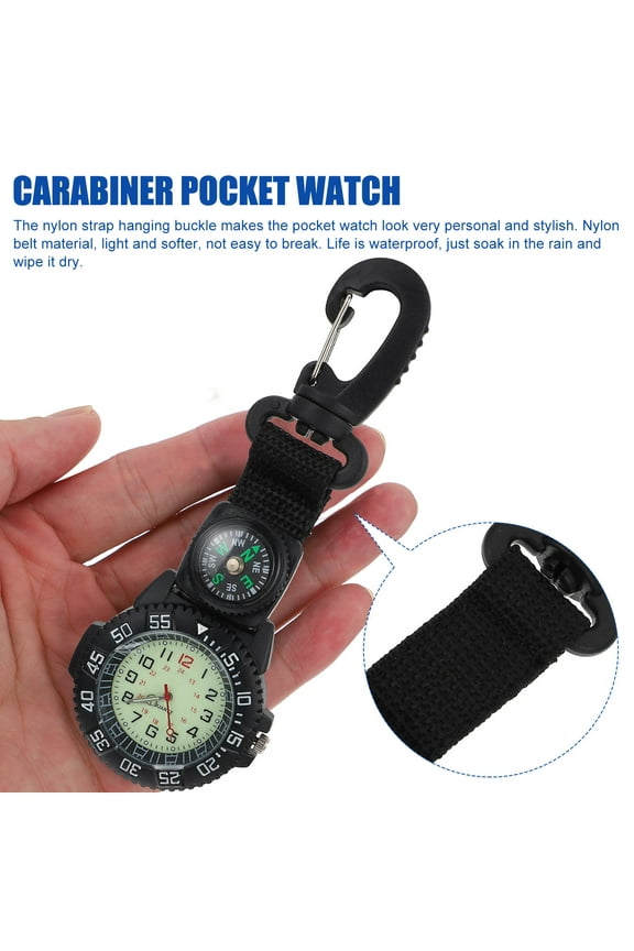 Outdoor Mountaineering Watch with Compass, Nylon Strap, and Accurate Movement for Hiking Adventures