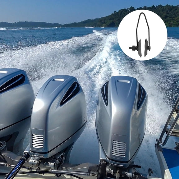 LOLIPPYY Black Rubber Motor Flusher Muffs for Boats, 1 Set Marine Engine Cooling System Accessory