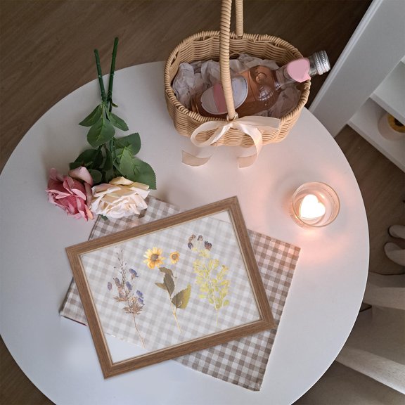 LOLIPPYY Multi Artwork Display Frame Rectangle Photo Display Frame for Homeowners with Density Board 1Set