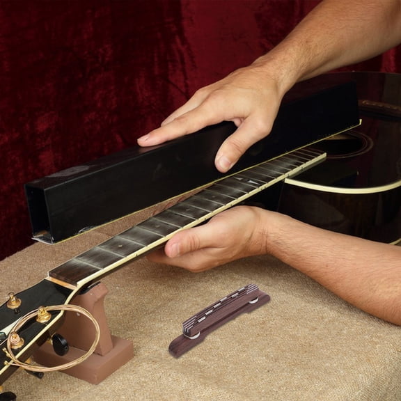 LOLIPPYY Multi Color Adjustable Jazz Guitar Bridge Lightweight Smooth Surface for 6 String Instruments
