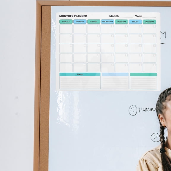 LOLIPPYY Reusable Multi Color PVC Wall Calendar Sticker for Home Planning