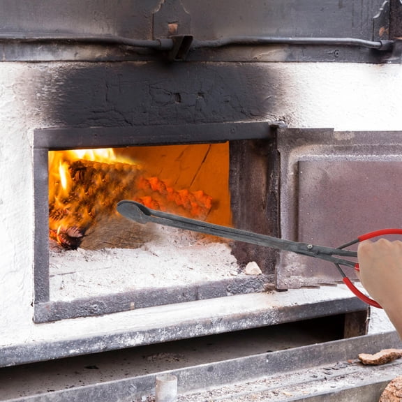 LOLIPPYY Multi Color Fireplace Tools Firewood Grabber Tongs with Extended Reach for Logs