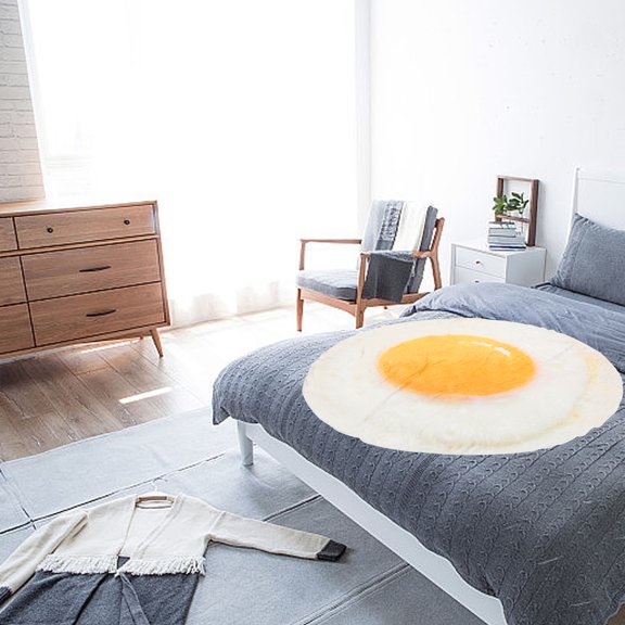 LOLIPPYY Round Egg Blanket Multi Polyester for Photography Comfortable No Fading