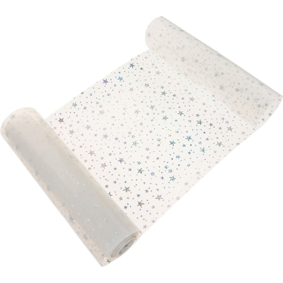 LOLIPPYY Multi Color High Transparency PVC Craft Material for Decoration Durable Star Pattern DIY Projects 1 Roll