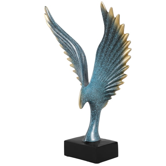 LOLIPPYY Multi Color Resin Winged Eagle Statue Desktop Figurine for Home Office Decor Tabletop Accent