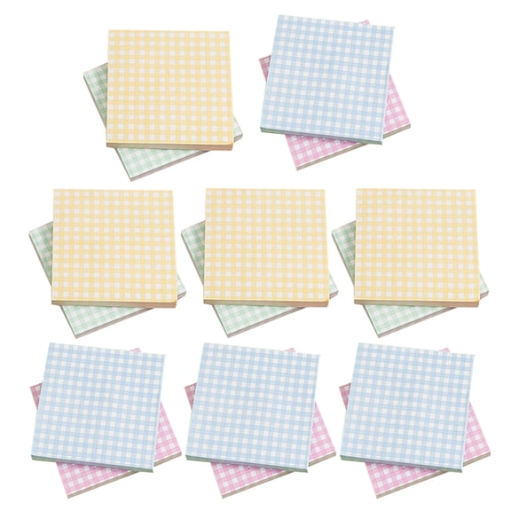 LOLIPPYY Multi Color Reusable Adhesive Memo Pads with Grid Design for Office and Personal Notes