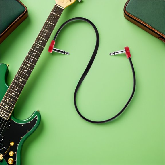 LOLIPPYY Multi Color Right Angle Guitar Patch Cable with Noise Reduction for Effects Pedals