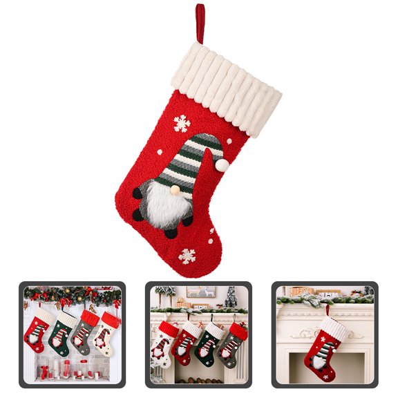 LOLIPPYY Multi-Color Christmas Stocking Vintage Holiday Decor for Tree Hanging and Festive Home Decoration