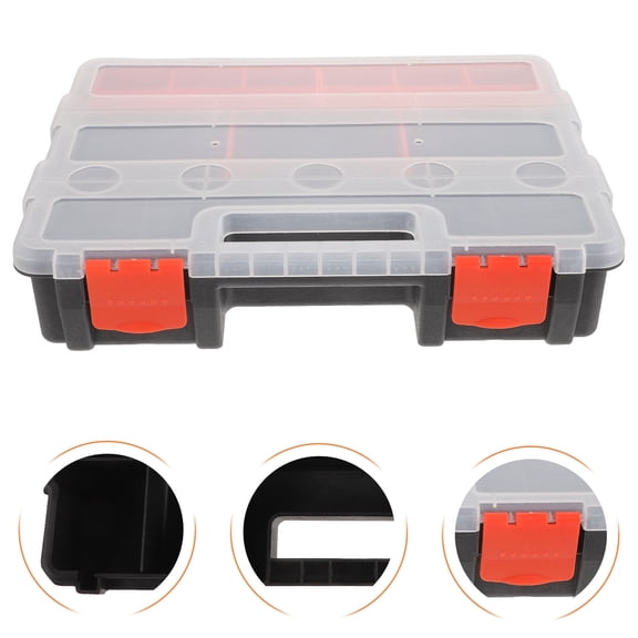 LOLIPPYY Plastic Screw Organizer Box with Multiple Compartments for Hardware Tool Storage and Small Parts