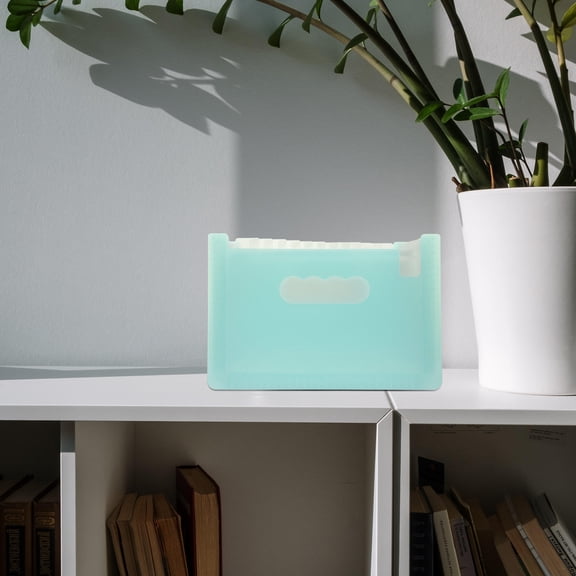 LOLIPPYY Multi Function Coupon Organizer Sky Blue PP File Folder for Convenient Document Storage