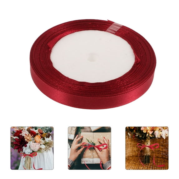 LOLIPPYY Red Ribbon Multi-Function for Packaging, Bouquet Decoration, and Handmade Crafting Supplies