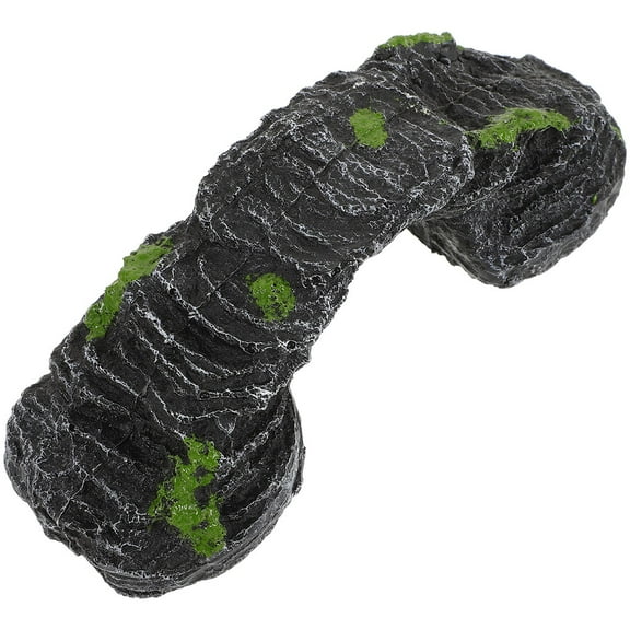 LOLIPPYY Multi Functional Resin Turtle Basking Rock and Hideaway for Aquarium Reptile Climbing Platform