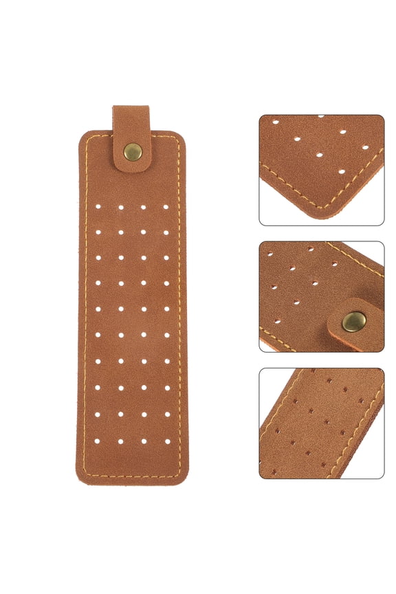 Multi Functional Travel Jewelry Organizer Light Brown with Built in Clip for Rings Earrings Necklaces