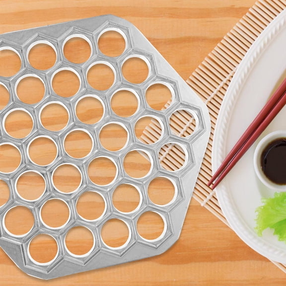 LOLIPPYY Multi Hole Pelmeni Mold Plated Silver Dumpling Maker Kitchen Gadget for DIY Dumplings