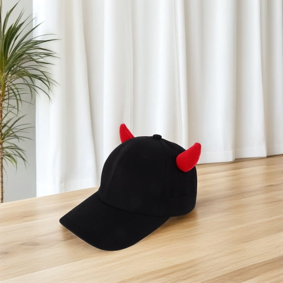 LOLIPPYY Multi Polyester Horn Hat Fashionable Baseball Cap for Adults