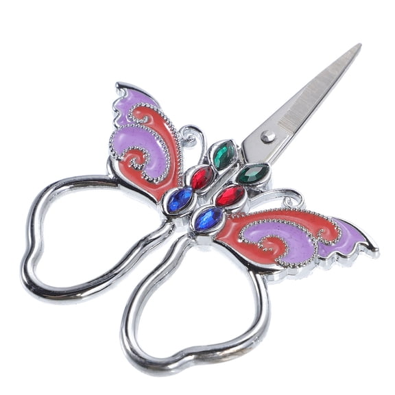 LOLIPPYY Vintage Style Multi-Purpose Metal Scissors for Household, Sewing, Crafting and Office Use