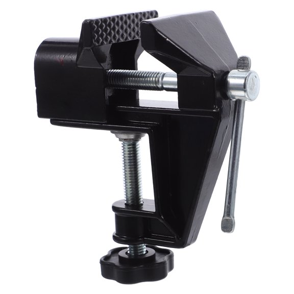 LOLIPPYY Multi Purpose Portable Bench Vise Black with Quick Adjustment for Wood Metal Plastic