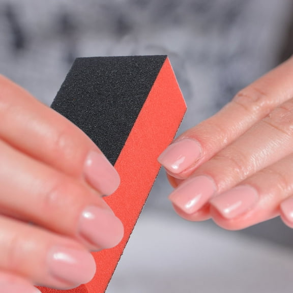 LOLIPPYY Multi Sided Orange Nail File Block for Manicure and Pedicure Professional Use