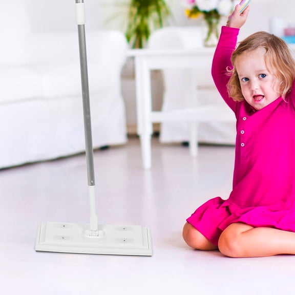 LOLIPPYY Multi Surface Electrostatic Dust Wipe Mop with Adjustable Telescopic Rod for Kitchen and Bathroom Floors