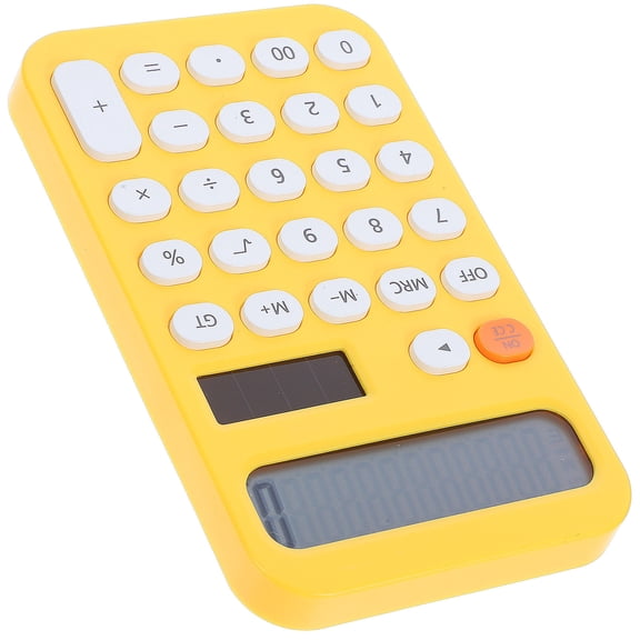 LOLIPPYY Multi-Function Yellow Office Calculator ABS Material 1-Pack for Students and Professionals