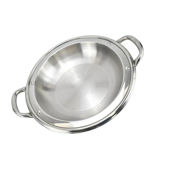 LOLIPPYY Multi-Function Shallow Cooking Pot for Seafood Hot Pot, 1-Pack Non-Stick Pan for Kitchen Use