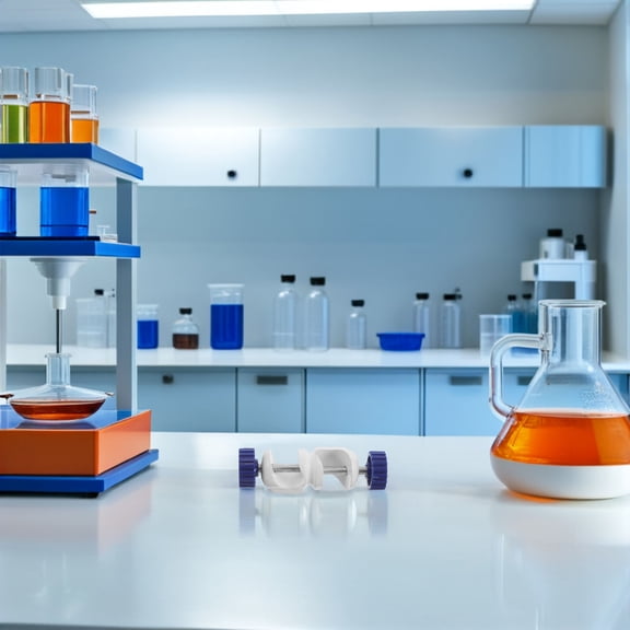 LOLIPPYY Multicolor Chemistry Lab Clamp Stand with Adjustable Rod Coupling and Cross Bosshead for Secure Laboratory Setup