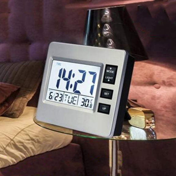 LOLIPPYY Multicolor Digital Alarm Clock with Backlight and Low Power Consumption for Family