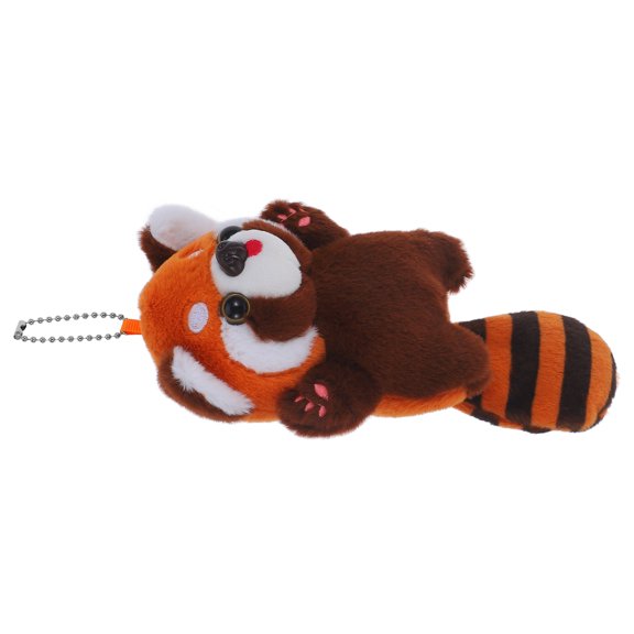 LOLIPPYY Multicolor Plush Raccoon Keychain Pendant for Bags, Keys, and Phone Accessories Cute Soft Charm