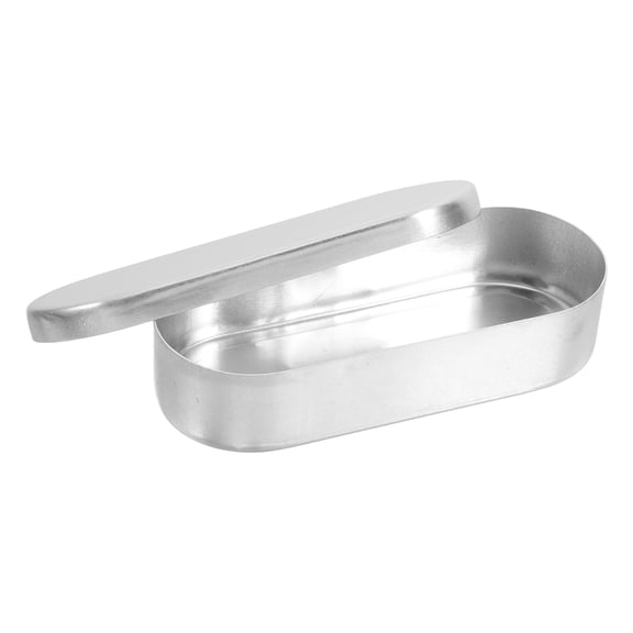 LOLIPPYY Multifunction Aluminum Thermometer Holder and Storage Box with Compact Design Plated Silver