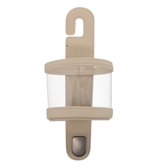 LOLIPPYY Beige Multifunctional Car Backseat Cup Holder Hook for Drinks and Small Item Storage