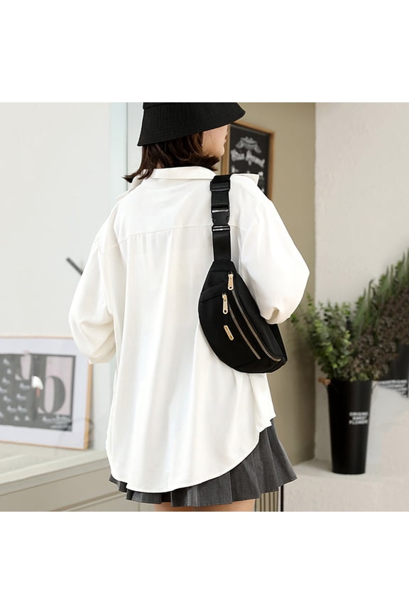 Multifunctional Mobile Phone Bag Black Lightweight Waist Pouch Perfect for Jogging and Biking