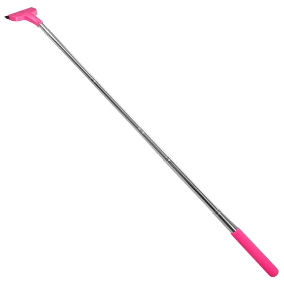 LOLIPPYY Multifunctional Pink Car Window Cleaner Tool with Long Handle for Rearview Mirror