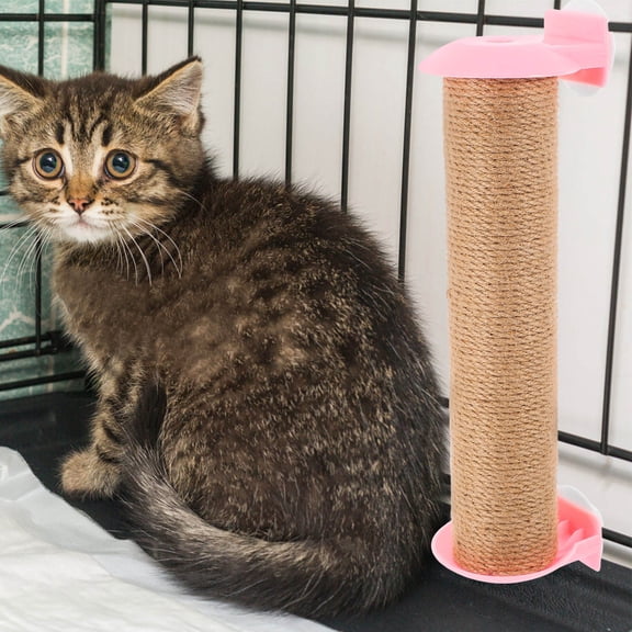 LOLIPPYY Multifunctional Pink Cat Scratching Post Replacement Pole for Cage with Climbing Design