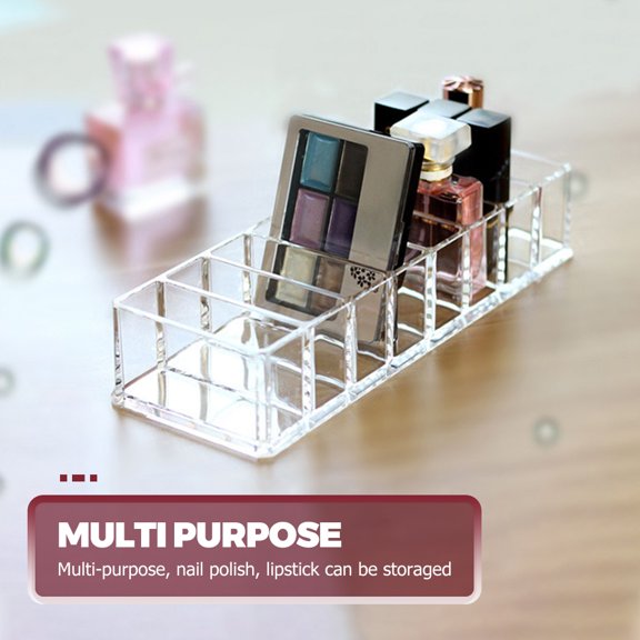 LOLIPPYY Multifunctional Transparent Eye Shadow Storage Box with Stylish Home Use Design
