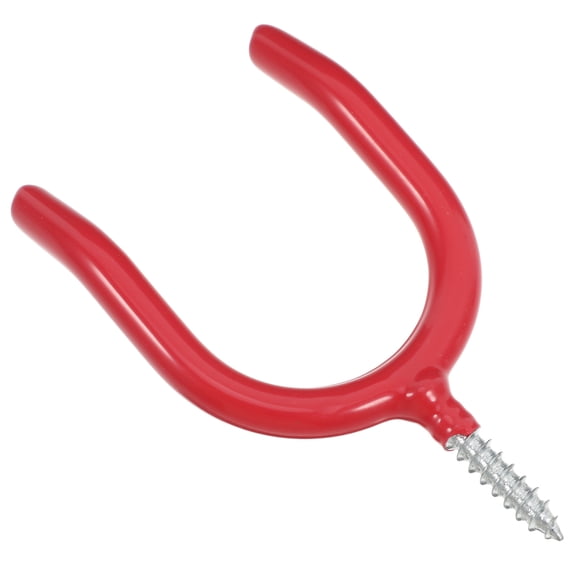 LOLIPPYY Red Metal U-Shaped Hooks Multifunctional Tool Storage for Garage, Shed, and Workshop Organization