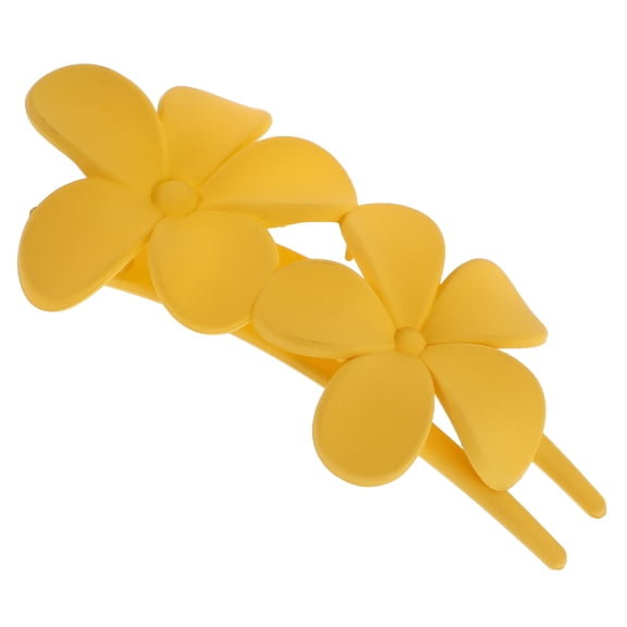 LOLIPPYY Multifunctional Yellow Flower Claw Clip for Hair Styling and Quick Curling Effect