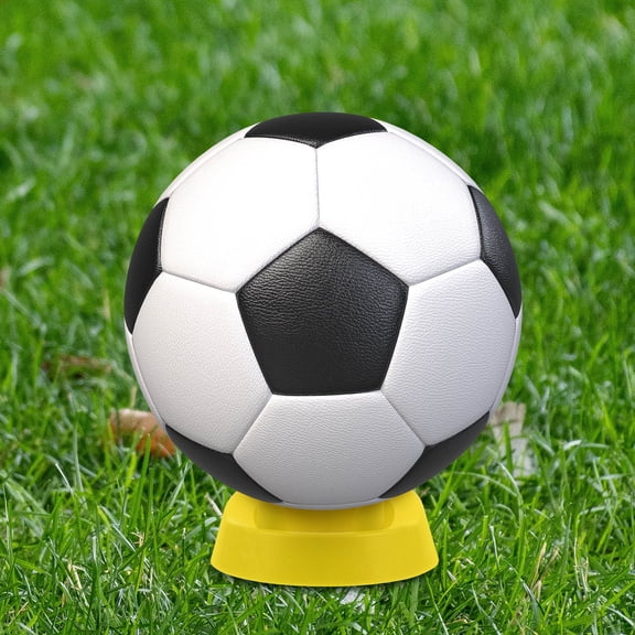 LOLIPPYY Multifunctional Yellow Sports Holder Stand for Footballs, Rugby - PP Material with Space-Saving Design