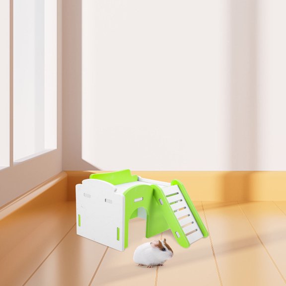 LOLIPPYY Multipurpose Light Green PVC Hamster Hideout Tunnel for Small Pets Guinea Pig Rat and Bunny