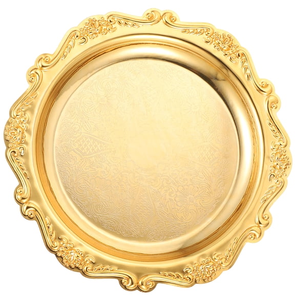 LOLIPPYY Metal Serving Plates Dessert Dish Multipurpose 1-Pack Ideal for Family Meals and Parties