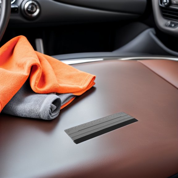 LOLIPPYY Multiuse Car Film Squeegee with Scale and Felt Edge for Vinyl Wrap and Decal Application